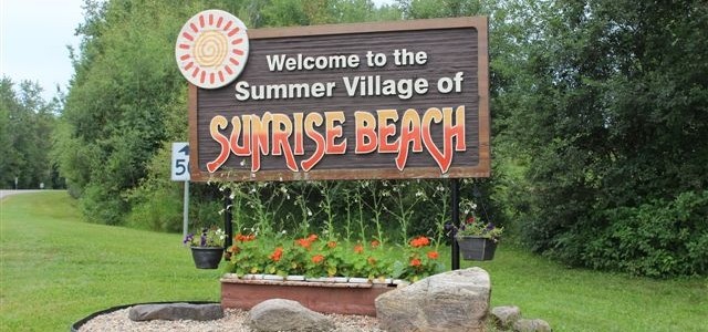 Summer Village of Sunrise Sign